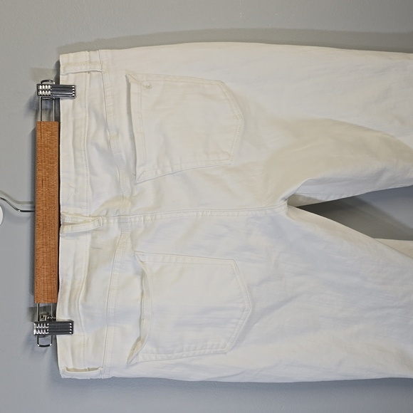 Jessica Simpson Jeans Women's Size 12 White Rolled crop Skinny White Jeans - Picture 10 of 11